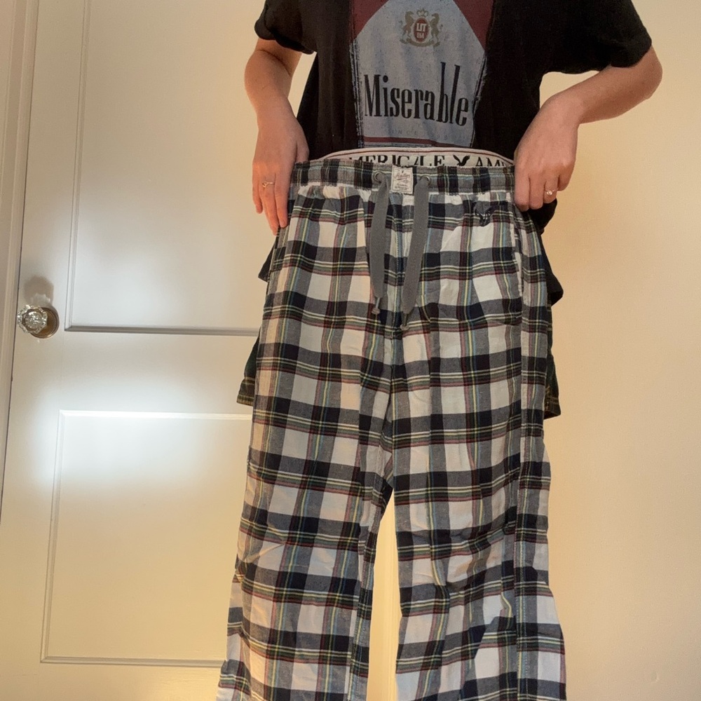 American Eagle Flannel Plaid Pajama Bottoms
